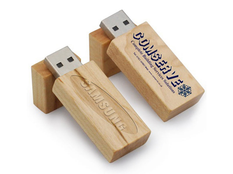 USB eco madera slim